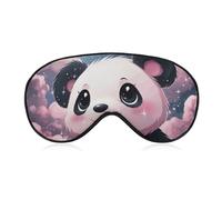Panda Blackout Sleep Eye Mask, Ventilated Fabric, Adjustable Wearing Style, Zero Pressure Sleeping Mask Soft Skin Friendly Eyeshade for Women Men