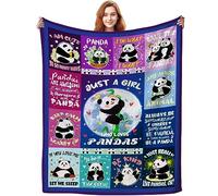 Panda Blanket Gifts for Kids Girls Women,Panda Stuff Pandas Throw Blankets,Funny Gifts for Pandas Lovers Adults 80"X 60"INCH