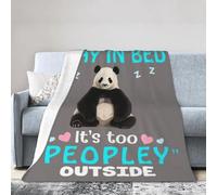 Panda Blanket, Soft Plush Fleece Animal Throw Blanket - Cozy Warm Stuffed Blankets Bedding Funny Panda Gifts for Women Girls Kids Adults 40"X50"