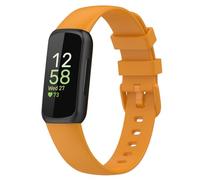 Panda Bobo Compatible for Fitbit Inspire 3 Strap, Soft Silicone Adjustable Sport Replacement Wrist Bands for Women Men (Small, Yellow)