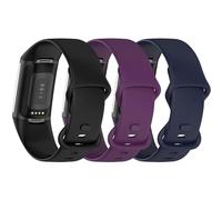 Panda Bobo Compatible with Fitbit Charge 5 Charge 6 strap Replacement Band Classic Wristband Women Men Small large (Large, Pack A - 3 Pcs)