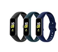 Panda Bobo Compatible with Samsung Galaxy Fit 2 Replacement Strap SM-R220 Silicone Watch Band Wristband (Pack A - 3 Straps)