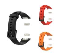 Panda Bobo For Huawei Band 6/6 pro, Honor Band 6/7, Replacement Silicone Sport Watch band Strap (Pack C - 3 Straps)