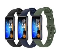 Panda Bobo For Huawei Band 8/Band 9 Replacement Silicone Sport Watch band Strap (Pack A - 3 Straps)