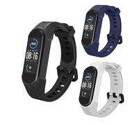 Panda Bobo For Xiaomi Mi Band 5/6/7 Mi 567 Amazfit 5 Band Replacement Silicone Watch Strap (Pack A - 3 Straps)