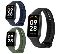 Panda Bobo for Xiaomi Redmi Smart Band 2 Wrist Strap Replacement Silicone Sport Watch Band (Pack A - 3 Straps)