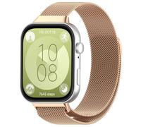 Panda Bobo Magnetic Milanese Loop Stainless Steel Strap, Compatible with Huawei Watch Fit 3 (Rose Gold)