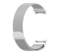 Panda Bobo No Gap Metal Strap Compatible with Galaxy 6/5/4 40mm 44mm, 6 Classic 43mm 47mm, 5 Pro, 4 Classic, 20mm Milanese Stainless Steel Replacement Band (Silver)
