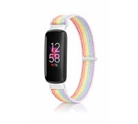 Panda Bobo Nylon Sport Loop Band compatible with Fitbit Inspire 3, Inspire 2, Ace 3, Ace 2, Soft Breathable Stretchy Replacement Wristband (Rainbow)