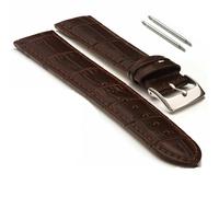 Panda Bobo Reflex Active Watch Strap, Leather Replacement Watch Band, Compatible with Series 4/5/6/7/9/10/12/13/14/15/16/23/26 (Brown)