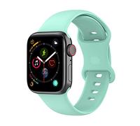 Panda Bobo Silicone Strap for Apple Watch Series 1-10 & SE (38mm/40mm/41mm/42mm) - Soft, Durable Replacement Band for Men & Women (Teal, 38/40/41/42mm(Series10)-S/M)
