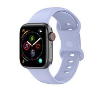 Panda Bobo Silicone Strap for Apple Watch Series 1-10 & SE (38mm/40mm/41mm/42mm) - Soft, Durable Replacement Band for Men & Women (Purple, 38/40/41/42mm(Series10)-S/M)