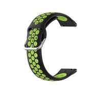 Panda Bobo Strap Compatible with Fitbit Blaze, Silicone Adjustable Replacement Sport Wrist Strap (Black+Lime, Large)