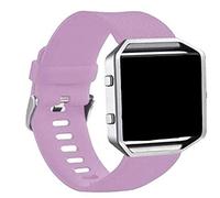 Panda Bobo Strap Compatible with Fitbit Blaze, Silicone Adjustable Replacement Sport Wrist Strap (Light Purple, Small)
