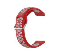 Panda Bobo Strap Compatible with Fitbit Blaze, Silicone Adjustable Replacement Sport Wrist Strap (Red+Grey, Large)