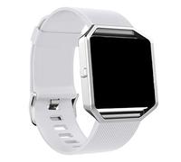 Panda Bobo Strap Compatible with Fitbit Blaze, Silicone Adjustable Replacement Sport Wrist Strap (Small, White)
