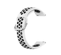 Panda Bobo Strap Compatible with Fitbit Blaze, Silicone Adjustable Replacement Sport Wrist Strap (White+Black, Large)