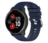 Panda Bobo Strap Compatible with Garmin Vivoactive 3/3 Music, Venu/Venu 2 Plus/SQ/SQ 2, Forerunner 245/645/55, Vivomove HR, Instinct 2S, Fenix 7S - 20mm Soft Silicone Replacement Watch Band (Blue)