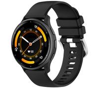 PANDA BOBO Strap Compatible with Garmin Vivoactive 4S/Venu 3S/Venu 2S/Forerunner 265S/255S/255S Music/Vivomove 3S, 18mm Soft Silicone Replacement Watch Band Sport Wristband (Black)