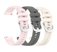 Panda Bobo Strap Compatible with Garmin Vivoactive 4S/Venu 3S/Venu 2S/Forerunner 265S/255S/255S Music/Vivomove 3S, 18mm Soft Silicone Replacement Watch Band Sport Wristband (Pack B - 3 Straps)