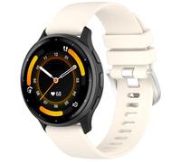 PANDA BOBO Strap Compatible with Garmin Vivoactive 4S/Venu 3S/Venu 2S/Forerunner 265S/255S/255S Music/Vivomove 3S, 18mm Soft Silicone Replacement Watch Band Sport Wristband (Starlight)