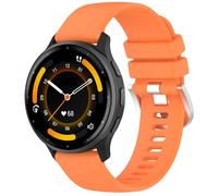 Panda Bobo Strap Compatible with Garmin Vivoactive 4S/Venu 3S/Venu 2S/Forerunner 265S/255S/255S Music/Vivomove 3S, 18mm Soft Silicone Replacement Watch Band Sport Wristband (Orange)