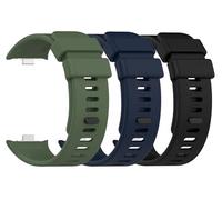 Panda Bobo Strap for Xiaomi Redmi Watch 4 Watch Silicone Replacement Sport Band Strap (Pack A - 3 Straps)