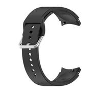 Panda Bobo Strap Replacement Sport Band Compatible with Samsung Galaxy Watch 6 5 4 40mm 44mm, No Gap, 20 mm Soft Silicone, Galaxy Watch 6 Classic 43mm 47mm, 5 Pro, 4 Classic, Black