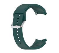 Panda Bobo Strap Replacement Sport Band Compatible with Samsung Galaxy Watch 6 5 4 40mm 44mm, No Gap, 20 mm Soft Silicone, Galaxy Watch 6 Classic 43mm 47mm, 5 Pro, 4 Classic, Dark Green