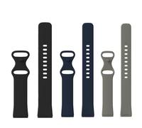 Panda Bobo Strap Replacement Watch Bands Compatible with Fitbit Versa 4/Versa 3 & Sense/Sense 2 - Unisex, Soft Waterproof Material, Secure Clasp, Quick Release (Small, Pack A - 3 Straps)