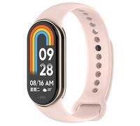 Panda Bobo Straps compatible with Xiaomi Mi Band 8/8 NFC, Mi Band 9/9 NFC Silicone Strap Sport Replacement Band (Light Pink)