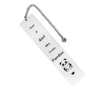 Panda Bookmark Panda Gifts Bookmark for Panda Lover Girls Birthday Christmas Presents Just A Girl Who Loves Pandas