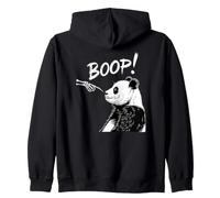 Panda Boop Skeleton Hand Panda Animal Lover Pandas Owner Zip Hoodie