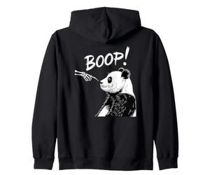 Panda Boop Skeleton Hand Panda Animal Lover Pandas Owner Zip Hoodie