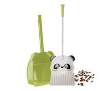 Panda Broom & Dustpan - 25cm Cleaning Kit For Cute Role Play Combination | Small Household Helper For Home, Kitchen, Hobbies, Education Activities