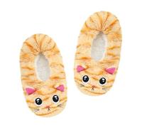 Panda Bros Womens Cozy Warm Animal Socks, Orange Orange Cat, 1.5-2.5 Big Kid