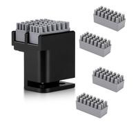 Panda Brush with 4 Pieces Extra Silicone Brushes, Nozzle Wiper for Bambu Lab P1P/P1S/X1/X1C/X1E 3D Printer, Double Brush Heads Replacement Silicone Nozzle Wiper, Nozzle Cleaning Tool Kit