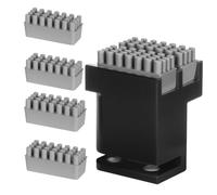Panda Brush XP + 4PCS Spare Silicone Nozzle Cleaning Tool Kit, For Panda Brush XP Complete Nozzle Maintenance Kit with 4 PCS Silicone Wipers for Bambu-Lab P1P/P1S/X1/X1C/X1E 3D Printers Accessories