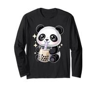 Panda Bubble Tea Lover Kawaii Boba Mood Long Sleeve T-Shirt