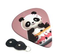 Panda Cake Guitar Picks 6-Pack - Pick Set (0.46mm / 0.71mm / 0.96mm) Suitable For Guitar And Ukulele Playing
