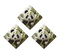 Panda Car Air Freshener, 3 Pcs Rhombus Hanging Air Freshener Cards, Long Lasting Fragrance Scented Cards for Car, Home, Office Gray-style