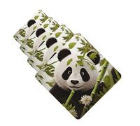 panda Car Air Fresheners Cards Set of 4 Pieces,Long-Lasting Car Aromatherapy Tablets Hanging Scented Cards for Wardrobe Bathroom Rearview Mirror Hanging Ornament