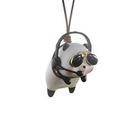 Panda Car Pendant, Car Interior Mirror Pendant Hanging, Rearview Mirror Pendant Car Decoration Ornament Swinging Panda Pendant