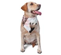 Panda Cherry Blossom Pet Bandana-Triangle Scarf for Cats Dogs Adjustable