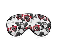 Panda Child in A Red Glasses Sleep Eye Mask Sleeping Light Blocking Cover Night Blindfold for Travel Nap