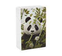 Panda Cigarette Case Hard Plastic Flip-Top Slim Pocket-Size Cigarette Holder for 20 King Size Cigarettes Waterproof Crush-Proof Smoking Accessories for Travel Daily Use
