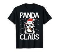 Panda Claus Funny Panda Lover Xmas Holiday Christmas T-Shirt