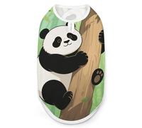 Panda Climbs A Tree Dog Shirt for Small Medium, Breathable Pet Vest Sleeveless Dog Cat T-Shirt, Soft Stretchy Fabric & UV Protection, All-Season Pet Clothes for Walking