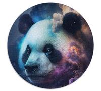 Panda Cloud Jigsaw Puzzle 1000 Pieces 1000-Piece Round Jigsaw Puzzle Fun at Home Activities, Birthday Present, Travel Gifts 67.5x67.5cm