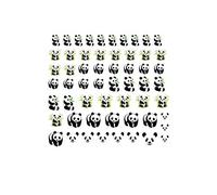 Panda Collection (Panda Water Nail Decals Art)